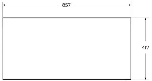 Полка Cezares Cadro 90 Nero CADRO-90-MENS-NERO