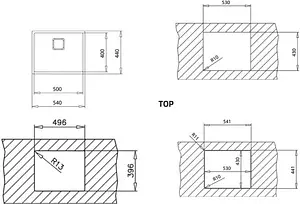 Мойка кухонная Teka Flexlinea RS15 50.40 нержавеющая сталь полированная 115000012 Мойка кухонная Teka Flexlinea RS15 50.40 нержавеющая сталь полированная 115000012, 2