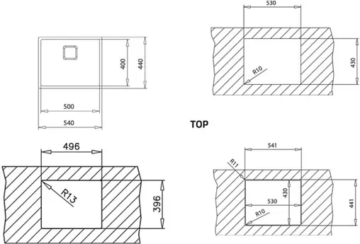 Мойка кухонная Teka Flexlinea RS15 50.40 нержавеющая сталь полированная 115000012