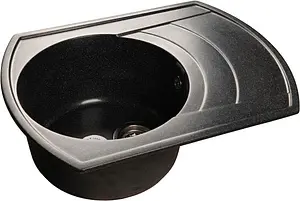 Мойка кухонная GranFest Rondo R-650L черный Мойка кухонная GranFest Rondo R-650L черный, 1