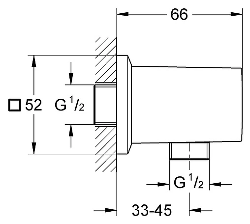 Шланговое подключение Grohe Allure Brilliant хром 27707000