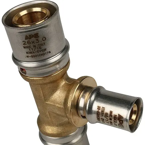 Тройник пресс редукционный 26мм x 16мм x 26мм APE AP131 26x16x26