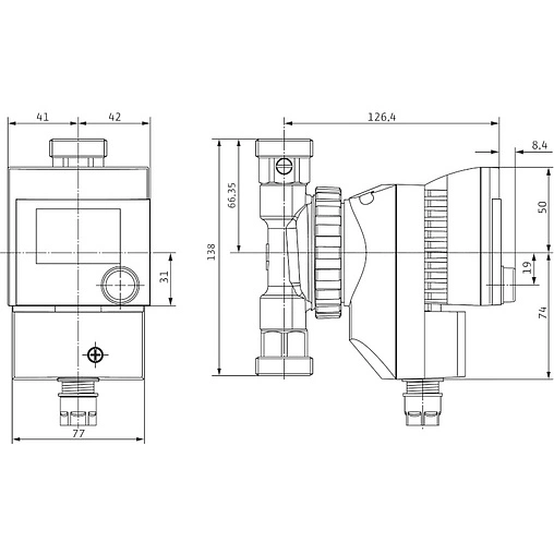 Насос циркуляционный для ГВС Wilo Star-Z 15 TT 4110919