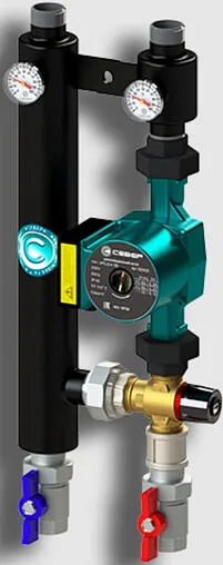 Насосный модуль с термостатическим смесительным клапаном 1"в х 1"н Север R-TS 25/4 1945094 с насосом Север-UPS 25-4 Насосный модуль с термостатическим смесительным клапаном 1"в х 1"н Север R-TS 25/4 1945094 с насосом Север-UPS 25-4