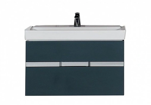 Тумба под умывальник Aquanet Виго 100 сине-серый 00183361