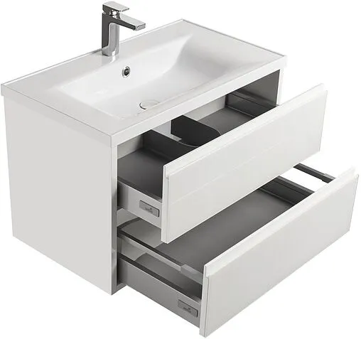 Тумба-умывальник подвесная Aquaton Римини 80 new белый 1A2267K4RN010