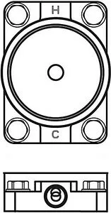 Скрытая часть напольного смесителя для ванны Ideal Standard Built-in A6133NU, 3