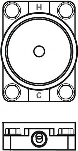 Скрытая часть напольного смесителя для ванны Ideal Standard Built-in A6133NU