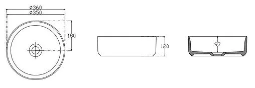 Раковина ISVEA Infinity 36 белый 10NF65036