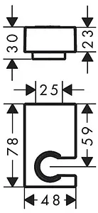 Держатель ручного душа Hansgrohe Porter E полированное золото 28387990, 2