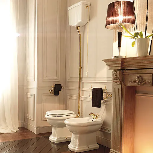 Унитаз-компакт с высоким бачком Kerasan Retro белый