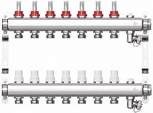 Группа коллекторная с расходомерами 7 отводов 1"в/в x ¾"ек STI CM07F Группа коллекторная с расходомерами 7 отводов 1"в/в x ¾"ек STI CM07F, 1