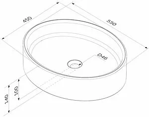Раковина Am.Pm Func 55 белый M8FWCC20550WG Раковина Am.Pm Func 55 белый M8FWCC20550WG, 2