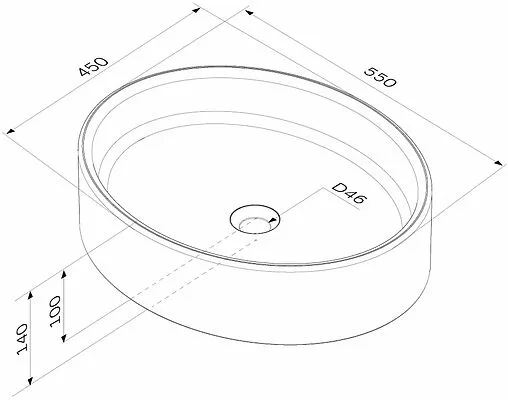 Раковина Am.Pm Func 55 белый M8FWCC20550WG Раковина Am.Pm Func 55 белый M8FWCC20550WG