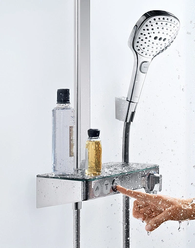 Душевая система с термостатом для душа Hansgrohe Raindance Select E 300 3jet хром 27127000