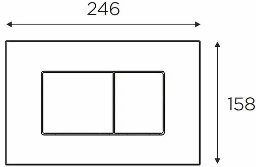Клавиша смыва для унитаза Idrospania Noelia 30371 хром глянцевый