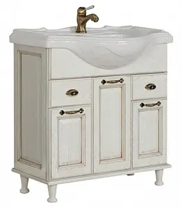 Тумба-умывальник напольная Aquaton Жерона 85 белое золото 1A1585K5GEM40, 1