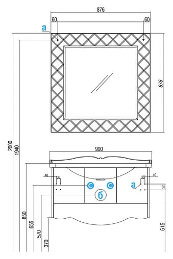 Зеркало Aquaton Венеция 90 белый 1A155702VNL10 Зеркало Aquaton Венеция 90 белый 1A155702VNL10