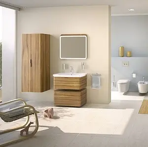 Тумба-умывальник подвесная VitrA Nest 80 натуральная древесина 56138 Тумба-умывальник подвесная VitrA Nest 80 натуральная древесина 56138, 4