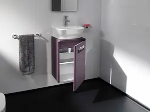 Тумба-умывальник подвесная Roca GAP 45 фиолетовый ZRU9302743+327477000, 5