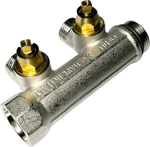 Коллектор регулирующий проходной 2 отвода ¾&quot;в/н x ½&quot;к Uni-fitt 410N3220