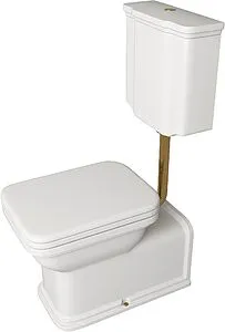 Унитаз-компакт с высоким бачком Kerasan Waldorf белый Унитаз-компакт с высоким бачком Kerasan Waldorf белый, 4