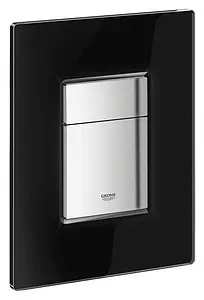 Клавиша смыва для унитаза Grohe Skate Cosmopolitan Glass 38845KS0 кнопки/хром глянцевый, панель/стекло черный Клавиша смыва для унитаза Grohe Skate Cosmopolitan Glass 38845KS0 кнопки/хром глянцевый, панель/стекло черный, 1