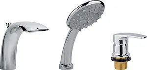 Смеситель на борт ванны на 3 отверстия Timo Beverly хром 3030/00Y Смеситель на борт ванны на 3 отверстия Timo Beverly хром 3030/00Y, 1