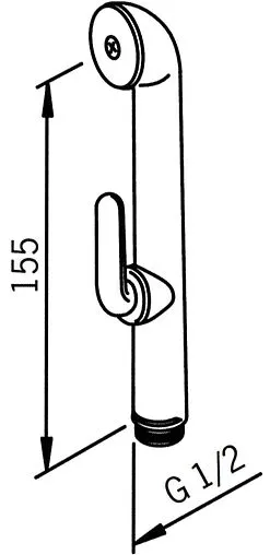 Гигиенический душ Oras Bidetta хром/чёрный 242050
