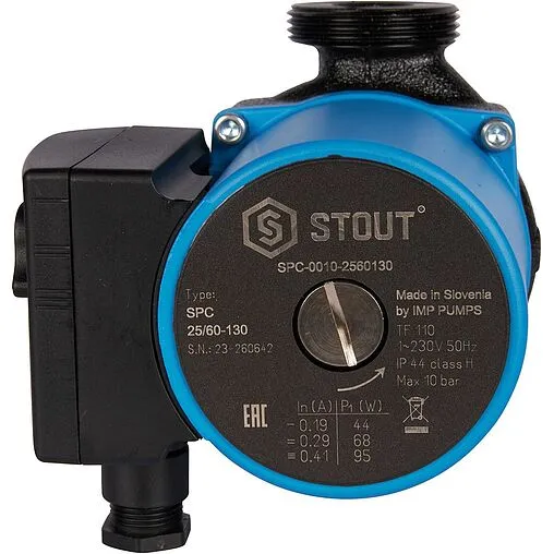 Насос циркуляционный Stout 25/60-130 SPC-0010-2560130 Насос циркуляционный Stout 25/60-130 SPC-0010-2560130