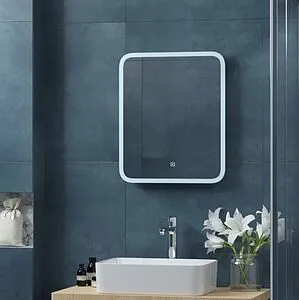 Зеркало с подсветкой Continent Bruno Led 50x60 белый ЗЛП165, 5