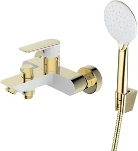 Смеситель для ванны IDDIS Cloud белый/желтое золото CLOWG02i02, 1