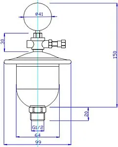 Гаситель гидроударов ½"н Valtec VT.CAR20.I.04001 Гаситель гидроударов ½"н Valtec VT.CAR20.I.04001, 2