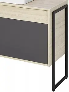 Ножки мебельные Aquaton Лофт Урбан чёрный матовый 1A255303LQX70, 1