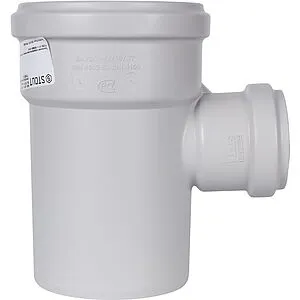 Тройник внутренний бесшумный D=110x58мм Угол 87,5° Stout SKB-0016-115887, 3