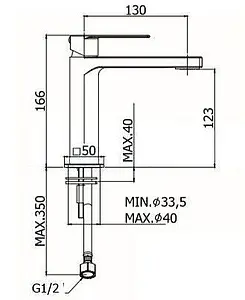 Смеситель для раковины Paffoni Tango полированная сталь TA071ST, 2