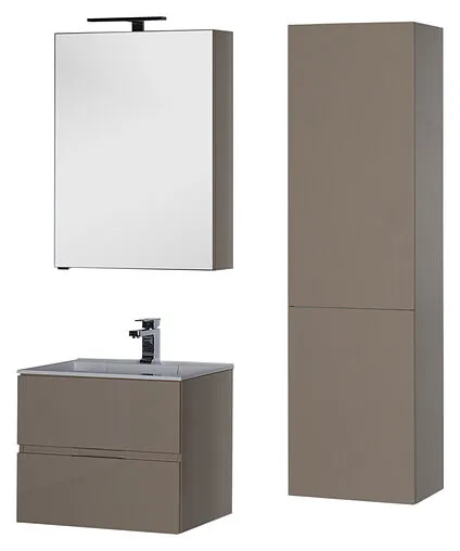 Шкаф-зеркало Aquanet Алвита 70 капучино 183985