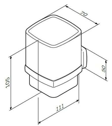 Стакан Am.Pm Gem хром A9034300