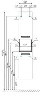 Шкаф Aquaton Лофт Фабрик 34 дуб эврика 1A242803LTDU0 Шкаф Aquaton Лофт Фабрик 34 дуб эврика 1A242803LTDU0, 2