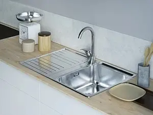 Мойка кухонная Omoikiri Kashiogawa 60-IN нержавеющая сталь 4993274, 3