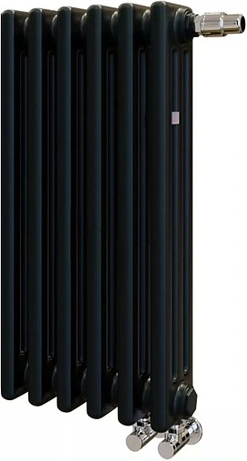 Радиатор стальной трубчатый Zehnder Charleston Completto 3057/06 V001½&quot; Ral 9217 Traffic Black (matt)