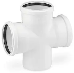 Крестовина одноплоскостная внутренняя бесшумная D=110x110x110мм Угол 87° Политэк 130001187