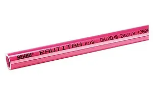 Труба сшитый полиэтилен Rehau Rautitan pink 32 x 4.4 мм PE-Xa EVAL штанга 6м 11360721006, 1