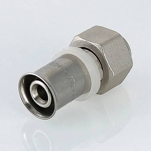 Муфта пресс с накидной гайкой 16мм x ½"к Valtec VTc.712.N.1604