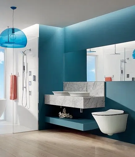 Комплект 6 в 1 Jacob Delafon Vive E28079RU-0 с кнопкой E36496-00 белый глянцевый