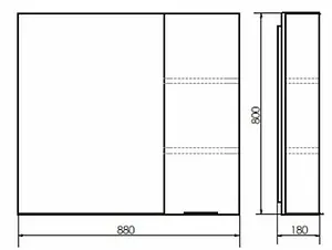 Шкаф-зеркало Comforty Бруклин 90 сосна белая 00-00001208CF, 2