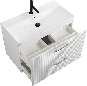 Тумба-умывальник подвесная BelBagno DUE 80 Белый металлик DUE-800-2C-SO-BM-P+BB-8076-3-80, 5