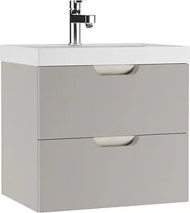 Тумба под умывальник подвесная Домино Classica 60 серый тауп DD2501T, 1