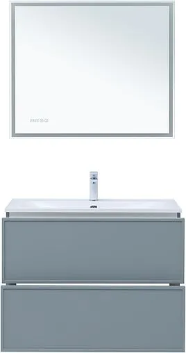 Тумба-умывальник Aquanet Арт 90 мисти грин 00313276+00318928