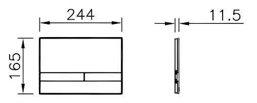 Клавиша смыва для унитаза VitrA Select 740-1121 сатин